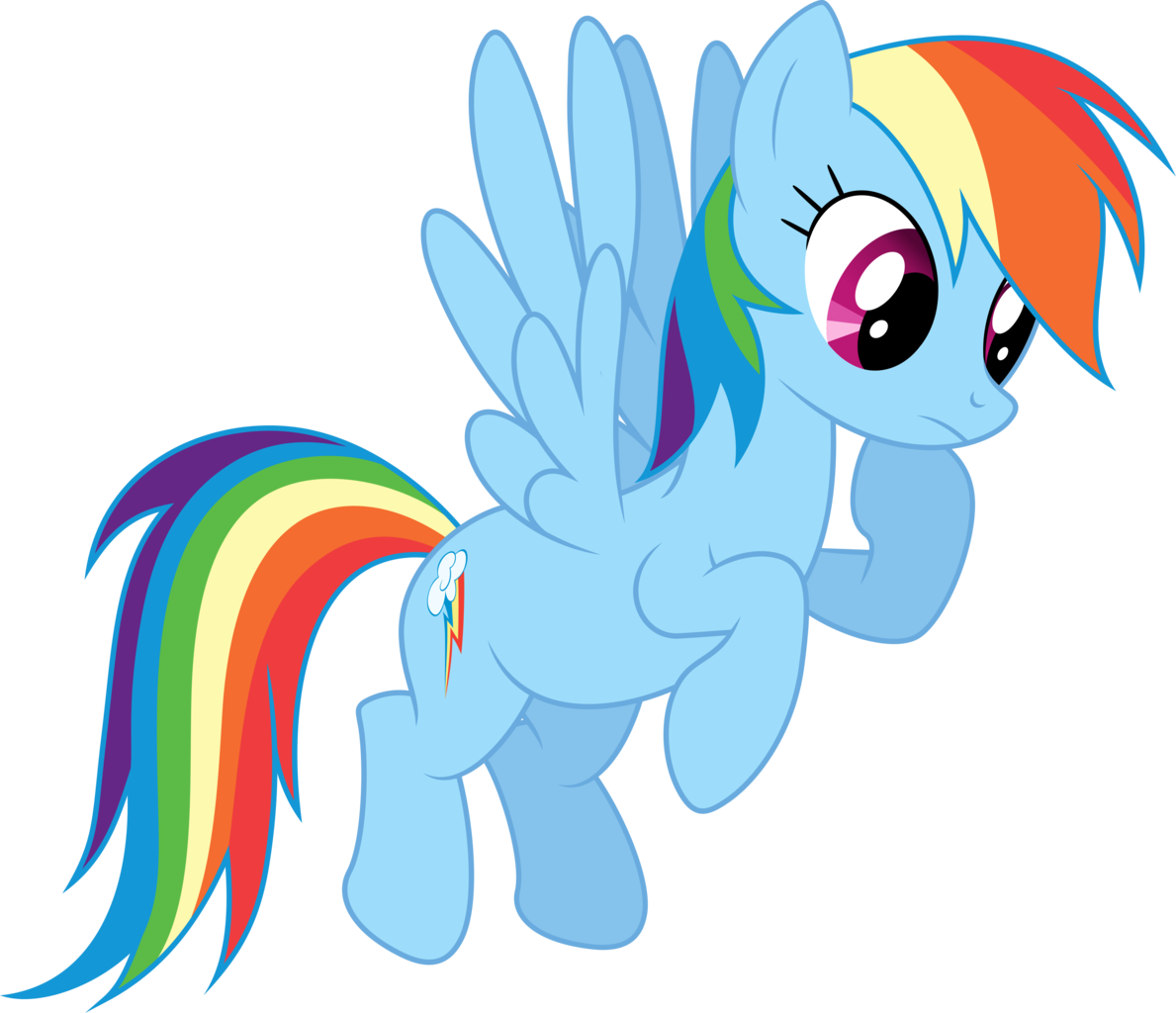 #979676 - Artist - Dashiesparkle, Artist - Hawk9mm, - Rainbow Dash Vector (1189x1024)
