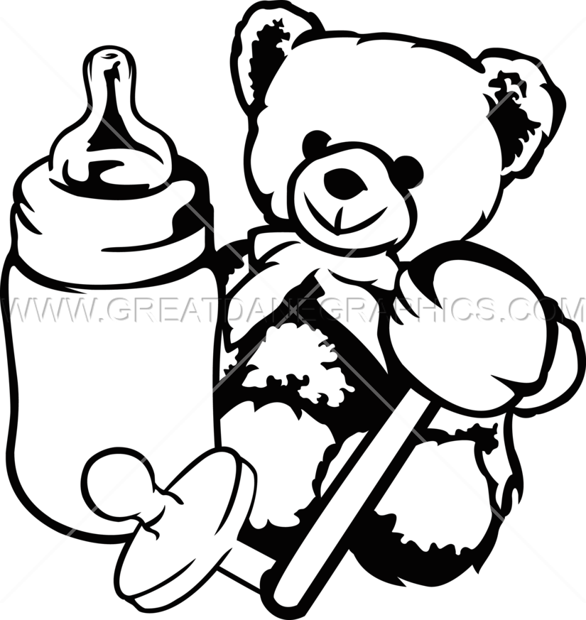 Baby Toys Clipart In Black And White 101 Clip Art - Baby Toys Black And White Clipart (825x873)