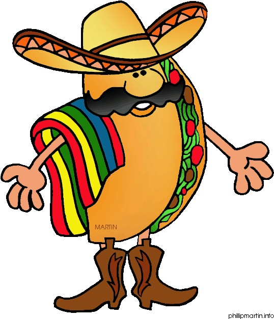 Tacos Clipart Bag Clipart - Mexican Tacos Clipart (574x648)
