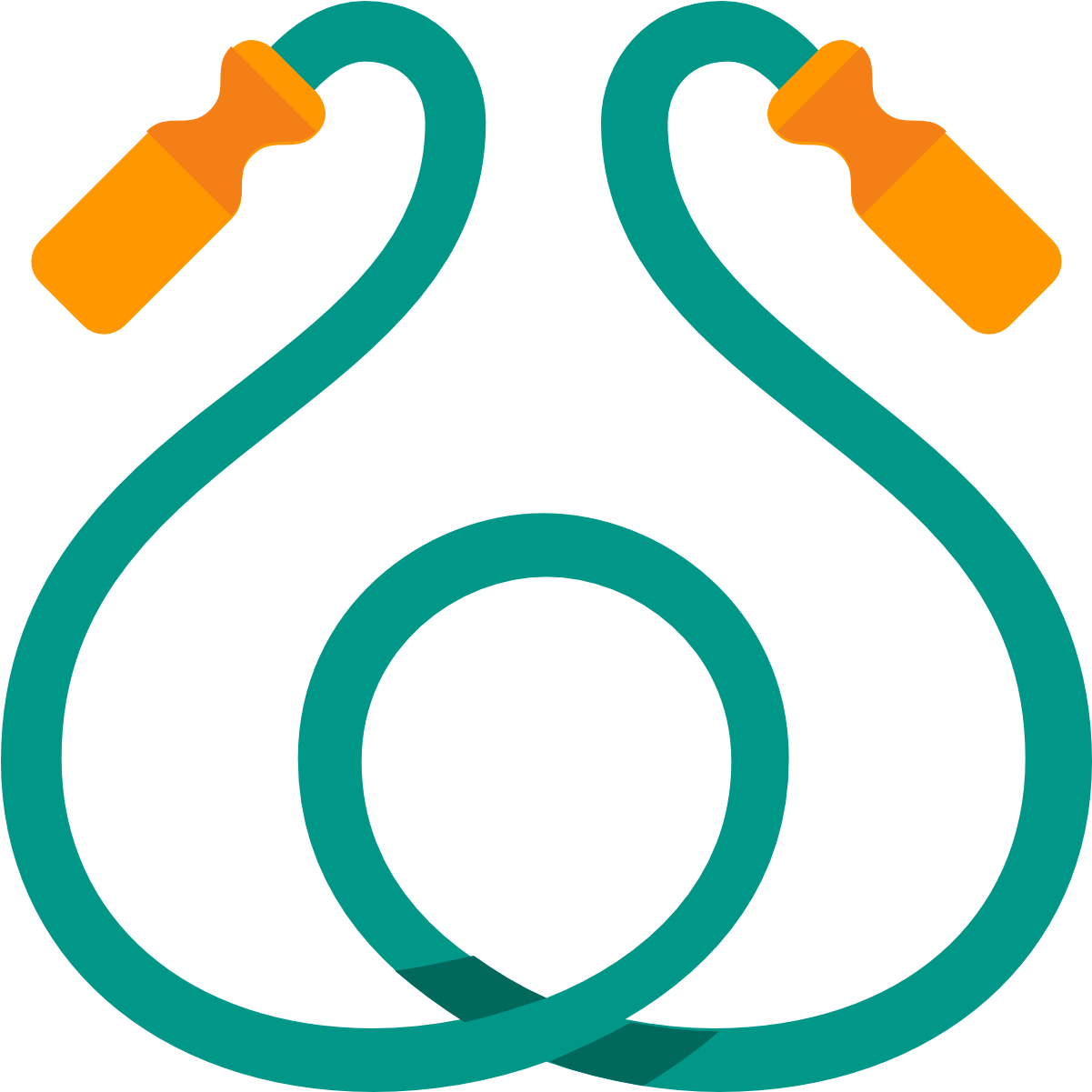 Jump Rope Clip Art For Kids - Jumping Rope Icon (1600x1600)