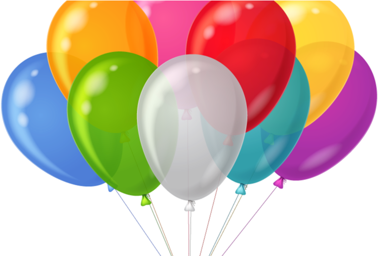 The Winner For Our 12-days Of Christmas' Tenth Giveaway - Balloons Transparent Clipart (764x512)