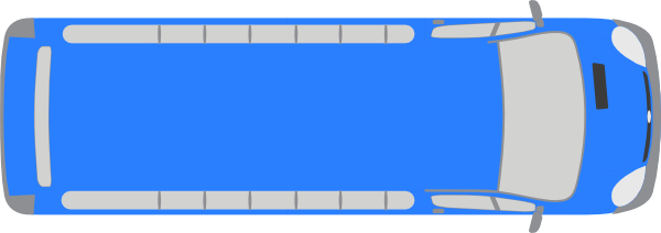 Blue Bus 360 Clip Art At Clkercom Vector Online Royalty - Bus Top View Png (600x212)