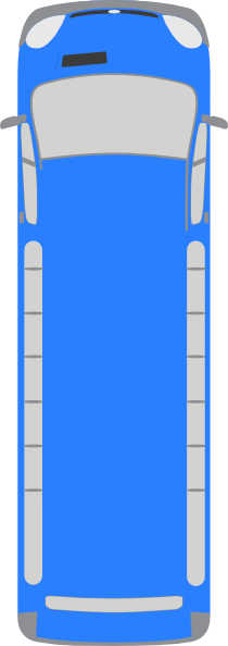 Bus Top View Icon (210x594)