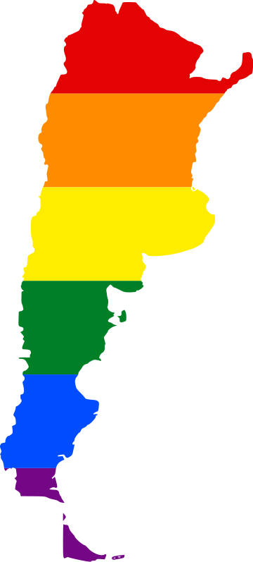 Discrimination Protections - Argentina Map And Flag (360x797)