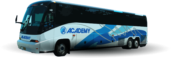 Casino Charter Bus Clipart - Academy Bus (700x254)