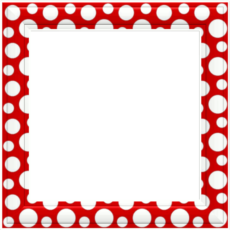Free Clip Art Border Polka Dot (991x994)