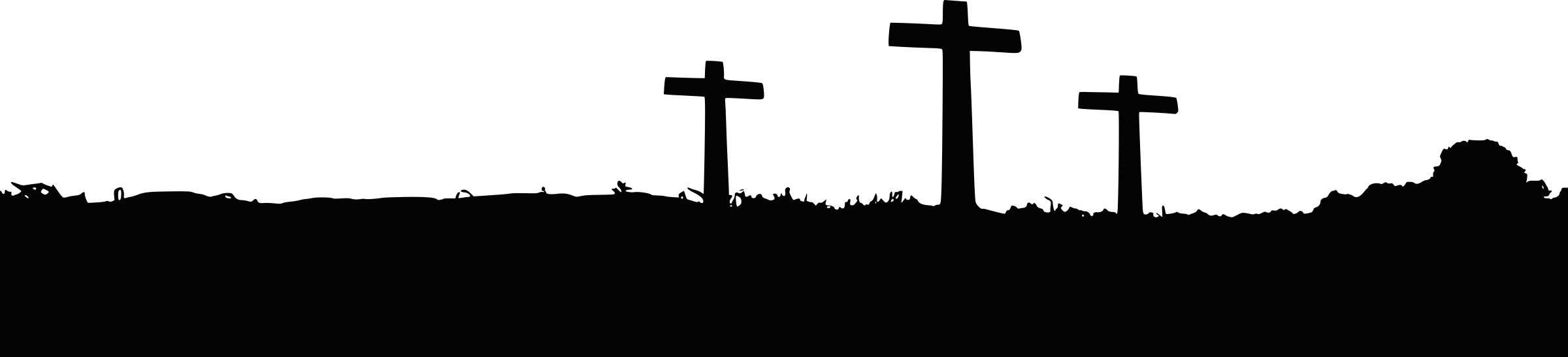 3 Crosses Png (2400x547)