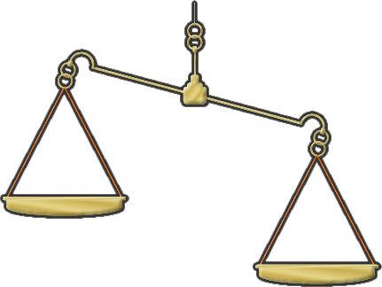 Unbalanced Balance Scale Clip Art Download - てん びん (431x324)