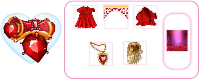 Golden Heart Valentine Goodie Bag - Heart (710x263)