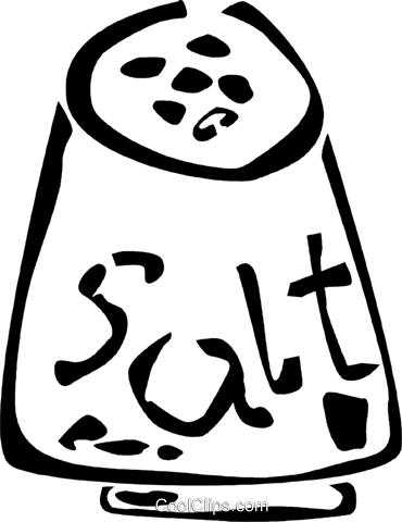 Salt Shaker Royalty Free Vector Clip Art Illustration - Salzstreuer Clipart (370x480)