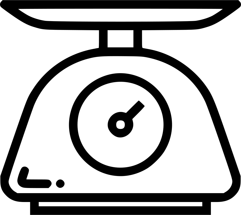 Weighing Scale Food Measure Weigh Appliance Grams Svg - Inishmore (980x876)