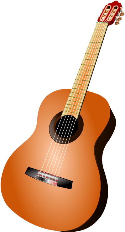 Classical Guitar Clipart - Guitar Png (555x785)