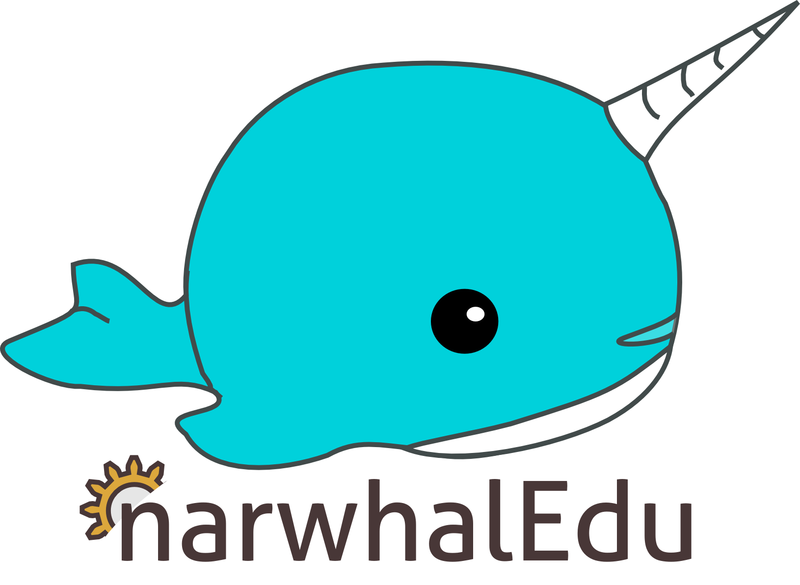 Drawn Narwhal Transparent - Mit Mascot (1630x1192)