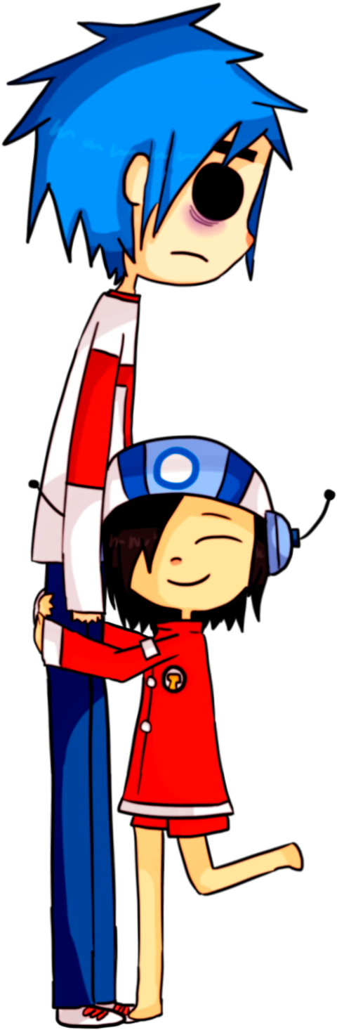 Это Весело, Чтобы Обнять 2d Путем Zlxpv На Deviantart - Cartoon (520x1485)