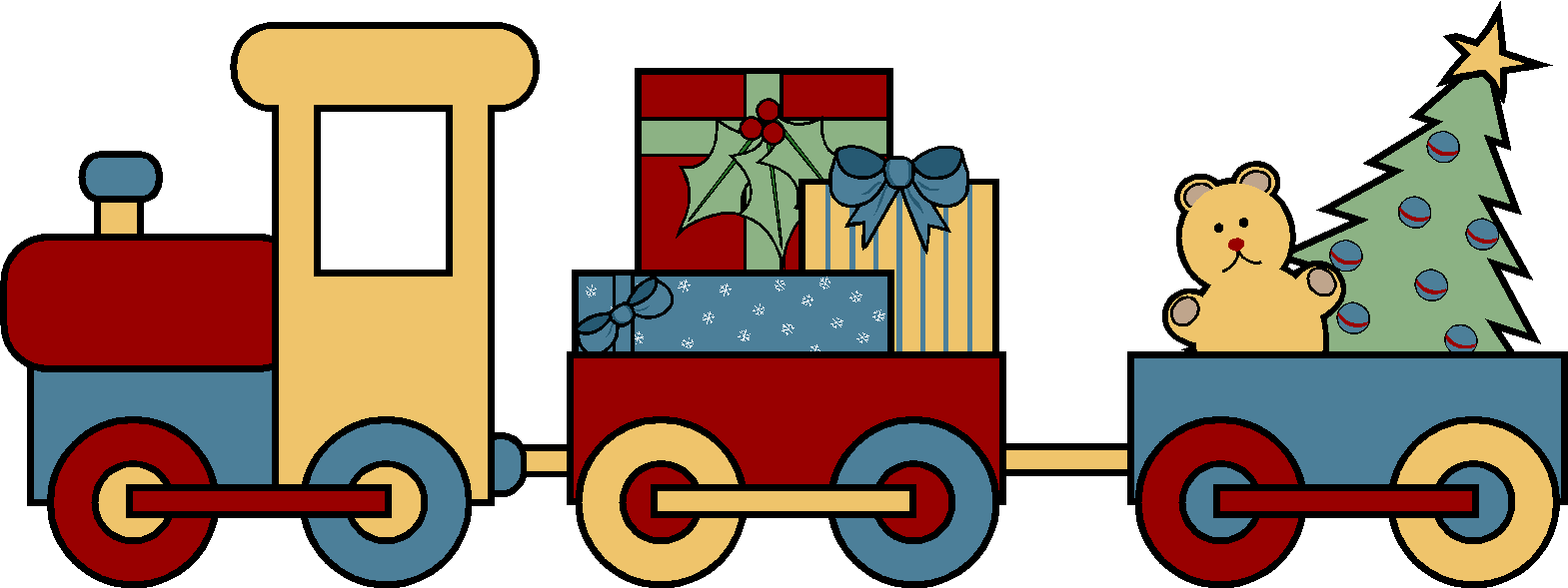 A Red Toy Train - Toys For Tots Logos (1569x589)