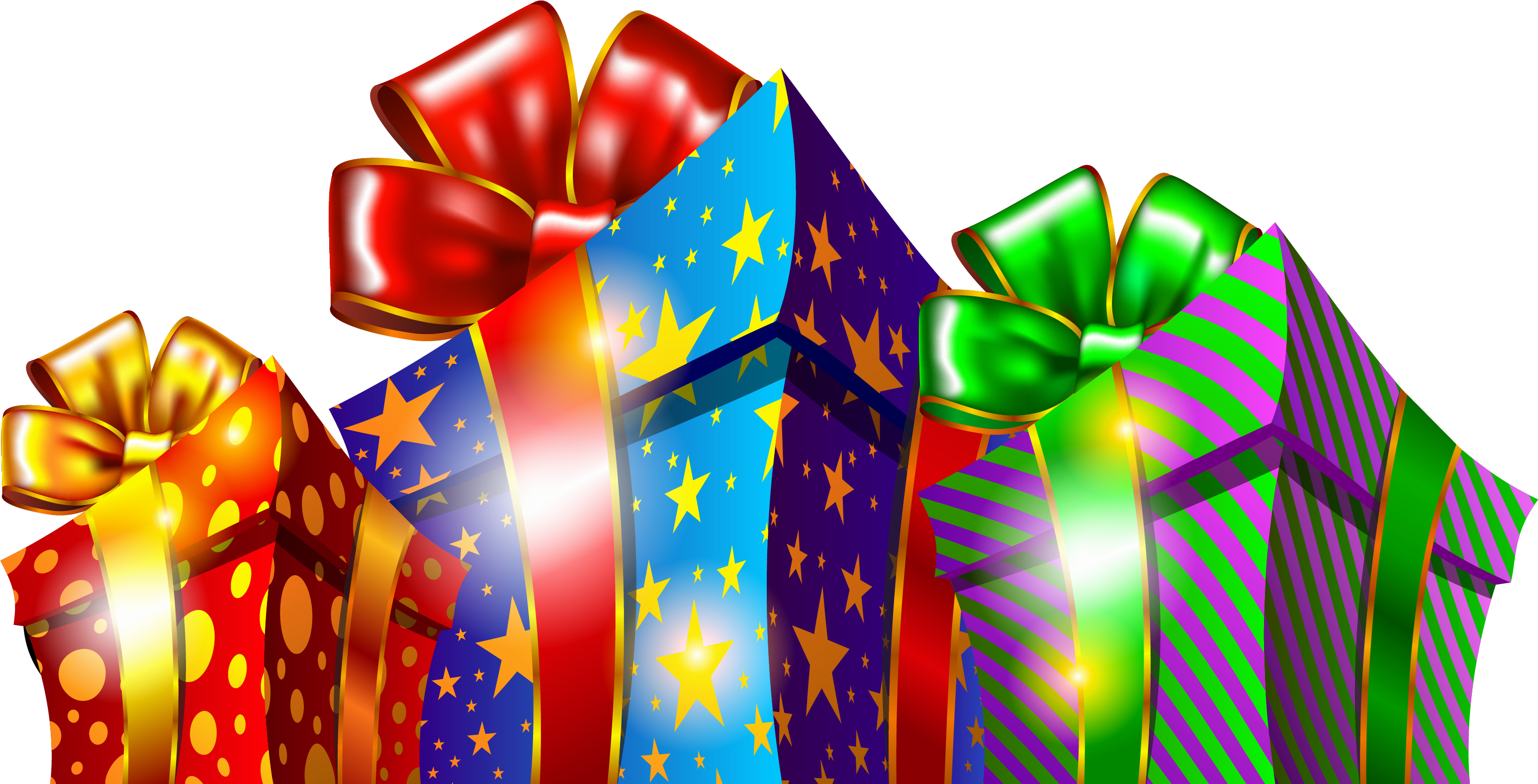 Christmas Present Clipart Png - Christmas Frames For Profile (3132x1596)