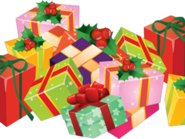 Christmas Present Clipart - Happy New Year 2018 Photo Frame (640x480)
