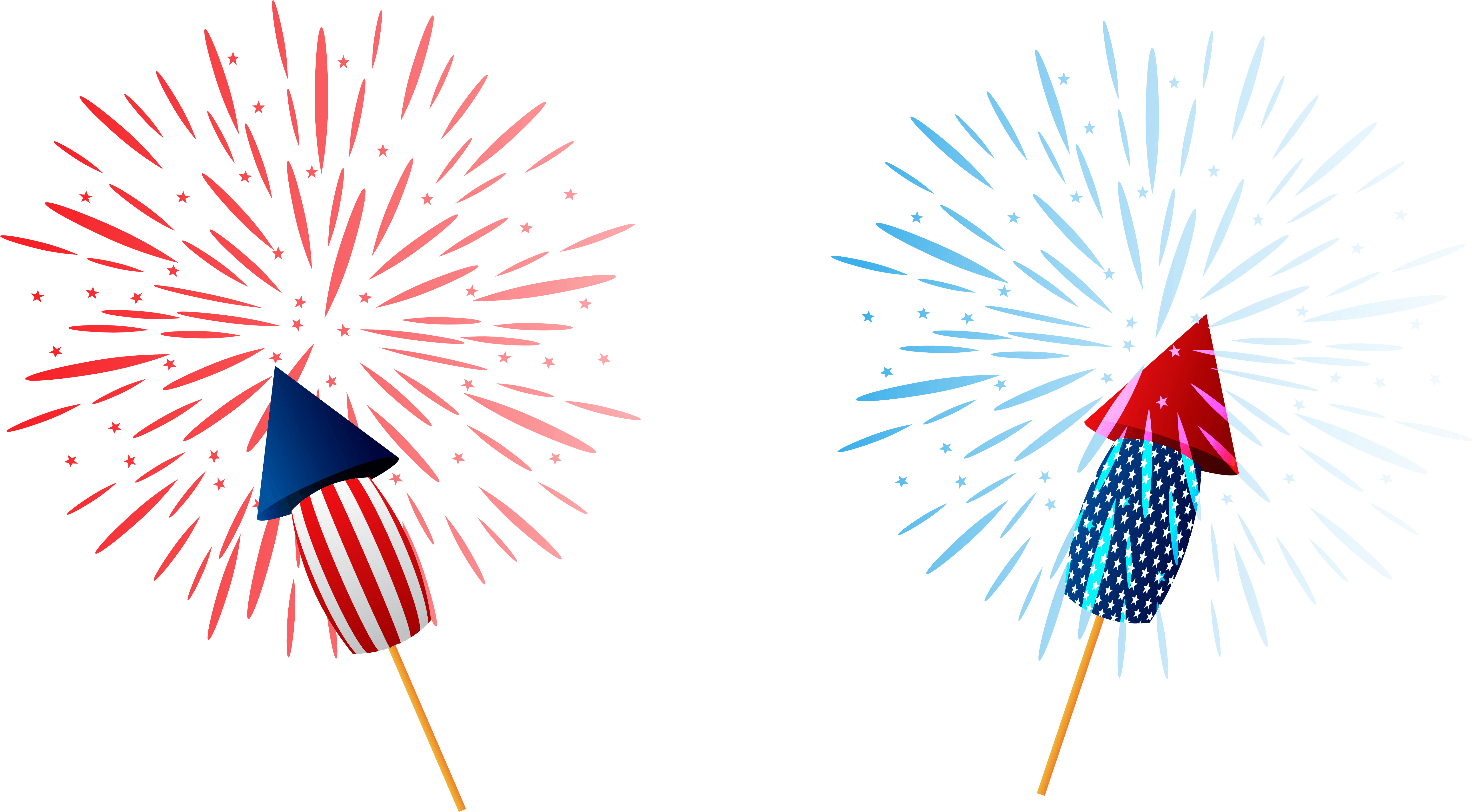 Sparklers Png Clipart Image - 4th Of July Sparklers Clipart (6305x3480)