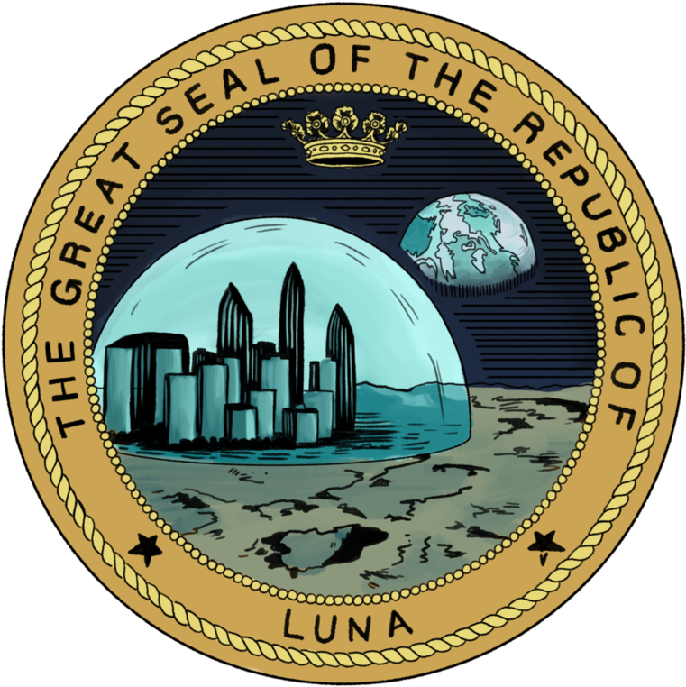 Lunar Republic Seal By Blindthistle - Cress (894x894)
