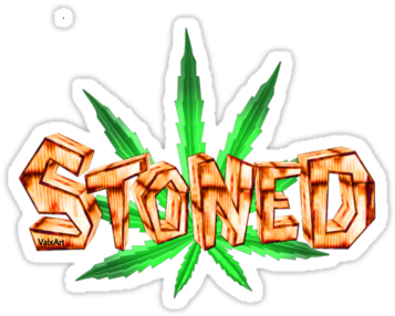 Stoned Pot Leaf By Valxart - Stoned Pot Leaf By Valxart (375x360)