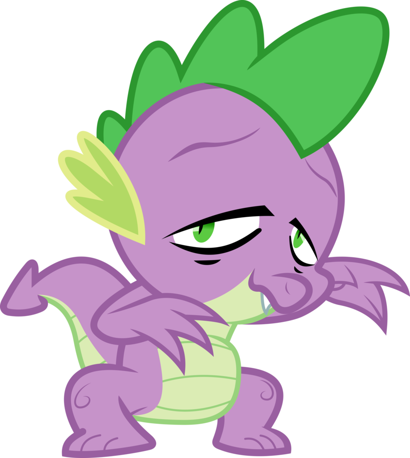 Spike Is Stoned By Dasprid - Spike The Dragon Stoned (846x945)