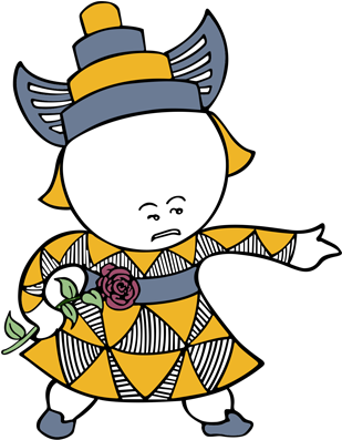 If She Fell Down, She Scorned To Cry - Cartoon (642x396)