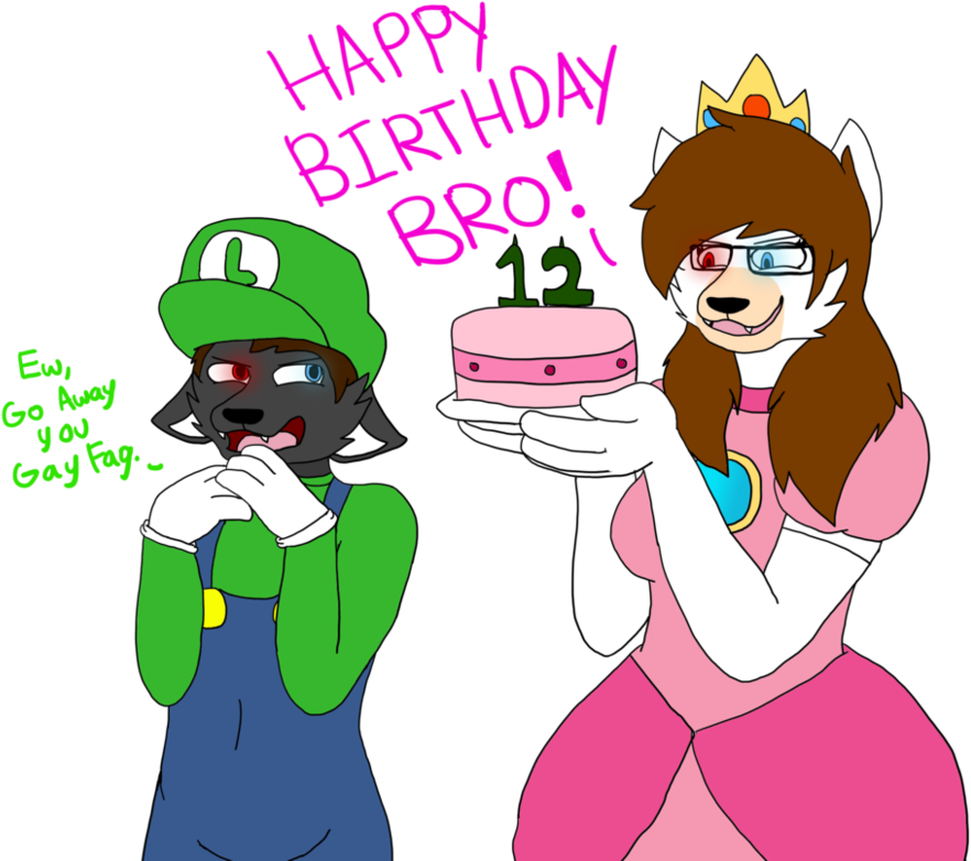 Happy Birthday Little Bro By Senpai-samuel - Cartoon (993x805)