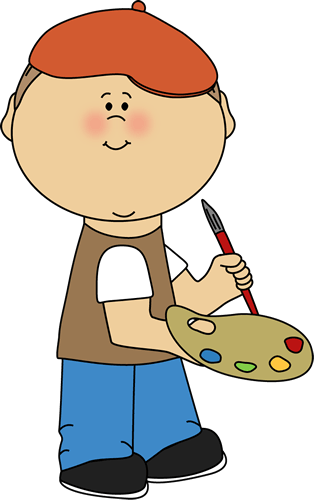 Artist Boy Clipart - Turn Off The Lights Clipart (314x500)