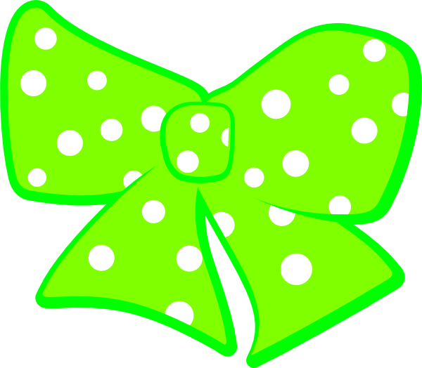 This Free Clip Arts Design Of Bow With Polka Dots 2 - Clip Art (600x524)
