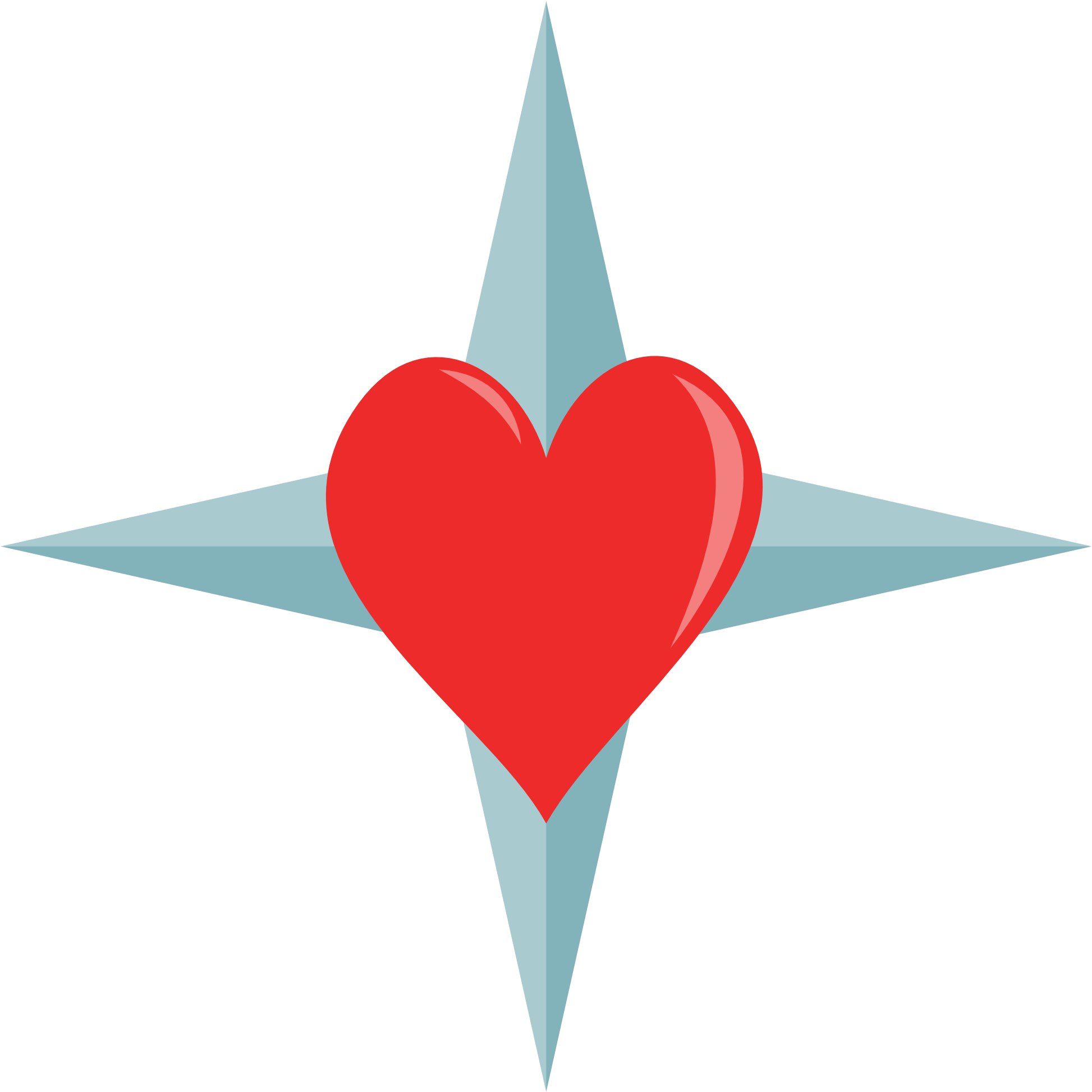 Compass Rose And Heart Cutie Mark By The Smiling Pony - Mlp Heart Cutie Marks (2000x2000)