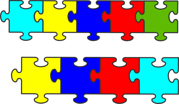 Border Puzzle Piece Clip Art - Clip Art (600x349)