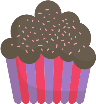 Sweet Cupcake Vector - Illustration (550x550)