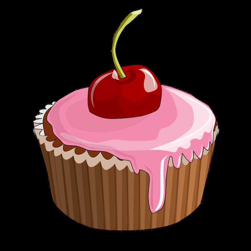 Free Photos > Public Domain Images > Cherry Cupcake - Cherry Cupcake (800x800)