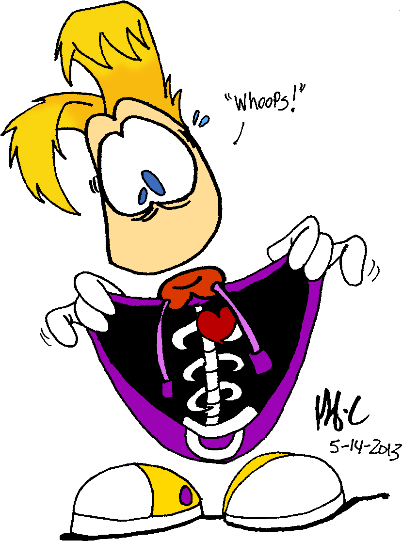 Rayman-look Inside Me By Spongefox - Rayman-look Inside Me By Spongefox (886x1220)