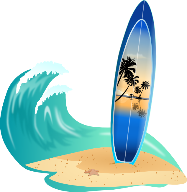 Cartoon Surfboard Clipart Free Clip Art Images - Clip Art (634x650)