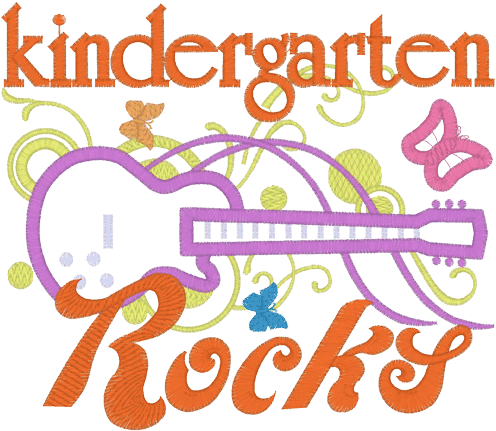 Sayings Kindergarten Rocks Applique - Kindergarten Rocks Clip Art (498x498)