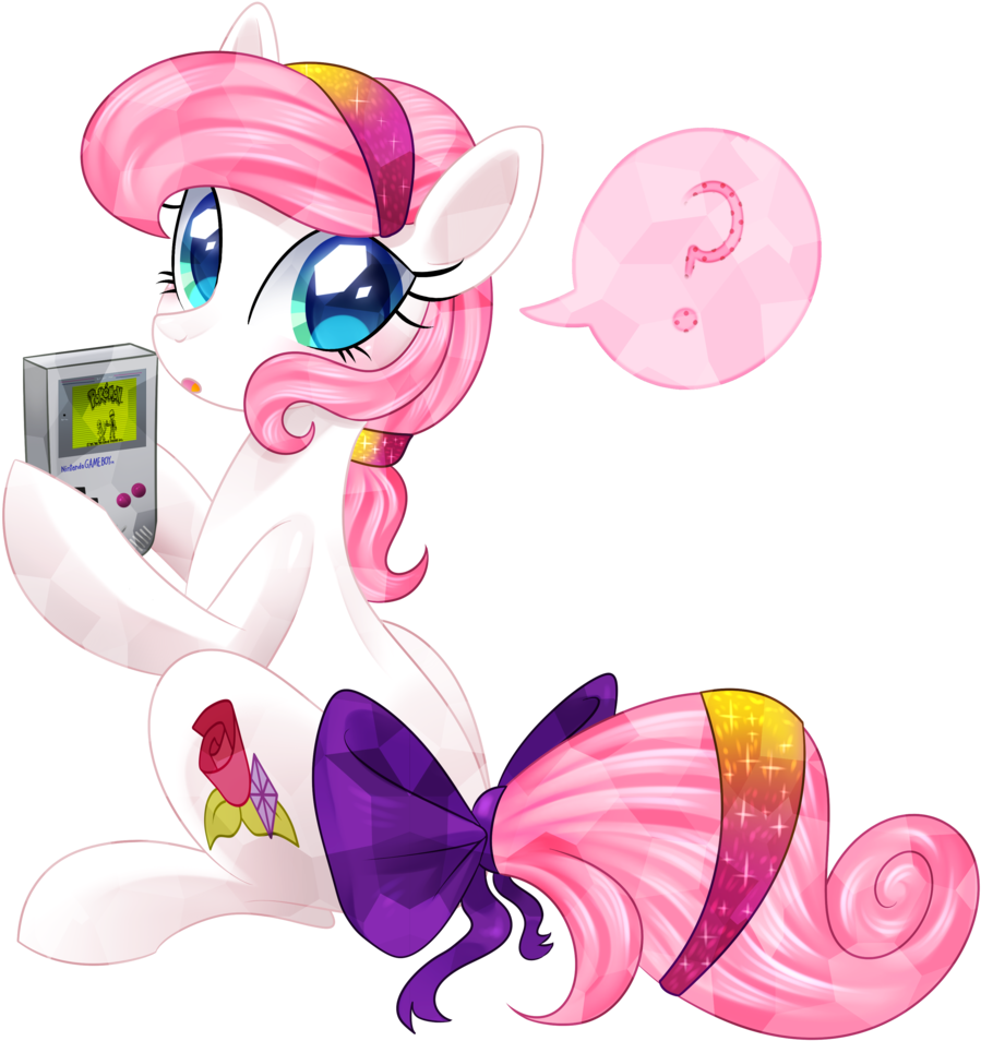 Engibee, Bow, Commission, Crystal Pony, Cute, Female, - Cartoon (1055x1024)