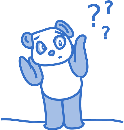Cute, Bear, Blue, Question, Help, Support - Confused Clip Art (640x448)