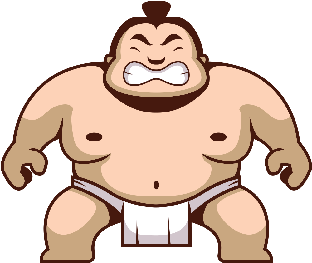 Heavyweight Sumo Wrestler In Japan, Sumo, Japan, Sumo - Sumo Vector (1000x842)