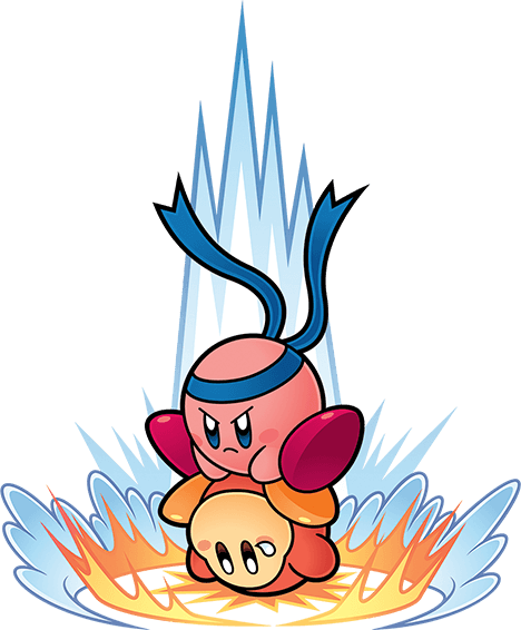Wrestler Clipart Suplex - Kirby Super Star Ultra Suplex (468x566)