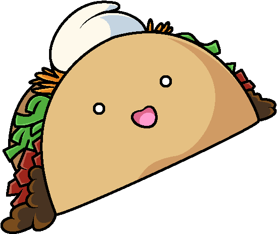 Happy Little Taco By Sketchyneko - Deviantart (586x484)