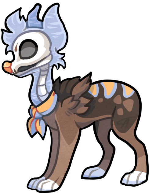 Ghost/werewolf/mummy Cerberus Design - Cartoon (530x666)