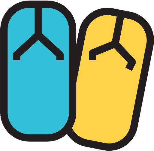 Flip Flops Free Icon - Flip-flops (512x512)