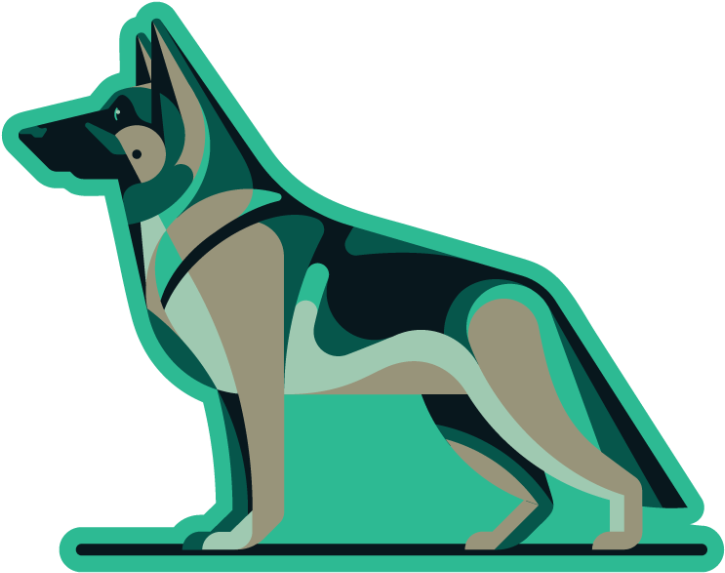 Pin German Shepherd Dog Clipart - Dog Yawns (800x800)