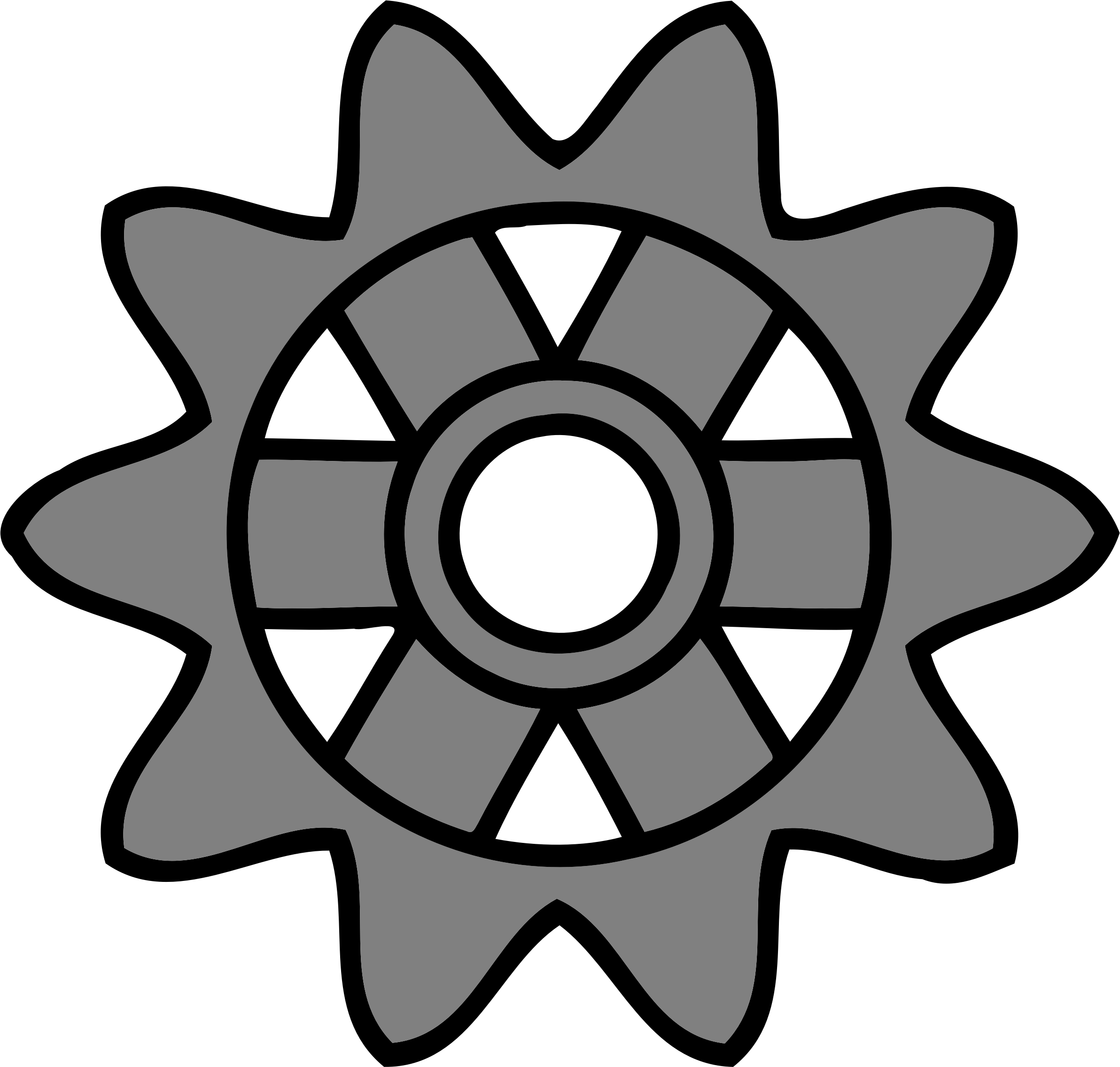 Gear With Rectangular Spokes - Engranajes De 10 Dientes (2384x2271)