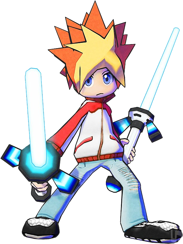 Pong Flyer - Ape Escape Spike Render (626x800)