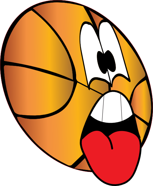 Surprised Basketball Clipart - Surprised Basketball Clipart (512x623)