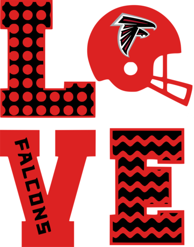 Falcons Love - Wall Parking Sign: Nfl Atlanta Falcons Field Zone, (378x480)