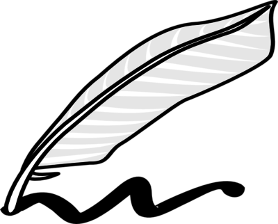 Coloring Trend Thumbnail Size Victorian Feather Pen - Puisi Png (400x322)