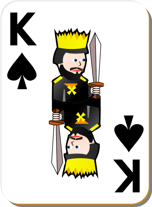 King Of Spades - Carta De Reis Do Baralho (800x800)